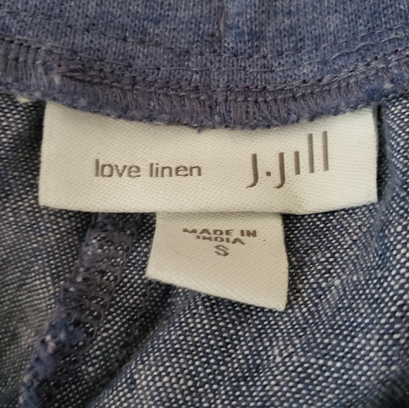 J. Jill Love Linen Chambray Joggers Pants Blue S - Picture 5 of 5